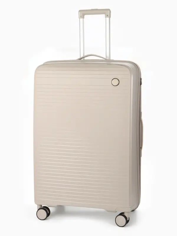 Чемодан на колёсах, 28", кодовый замок, 47&times;28&times;75 см, светло-бежевый