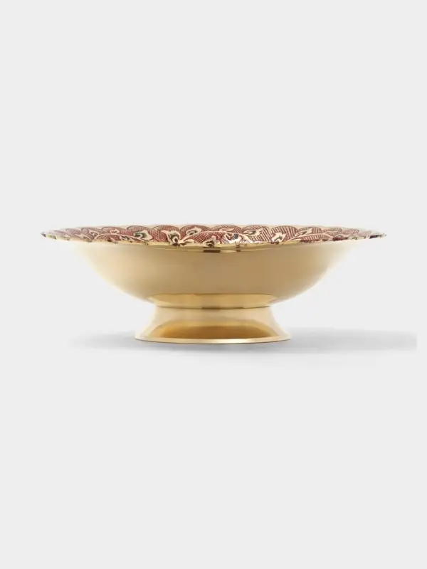 Блюдо &laquo;Живая изгородь&raquo;, 6.5&times;20&times;20 см, латунь, цветная эмаль, МИКС