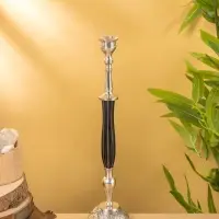 Подсвечник «Пьедестал», латунь, смола, 8.5×8.5×33 см