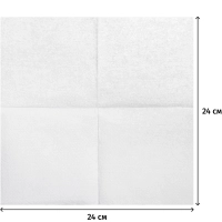 Салфетки бумажные 1-сл.Мягкий знак белые 100шт./уп.c4