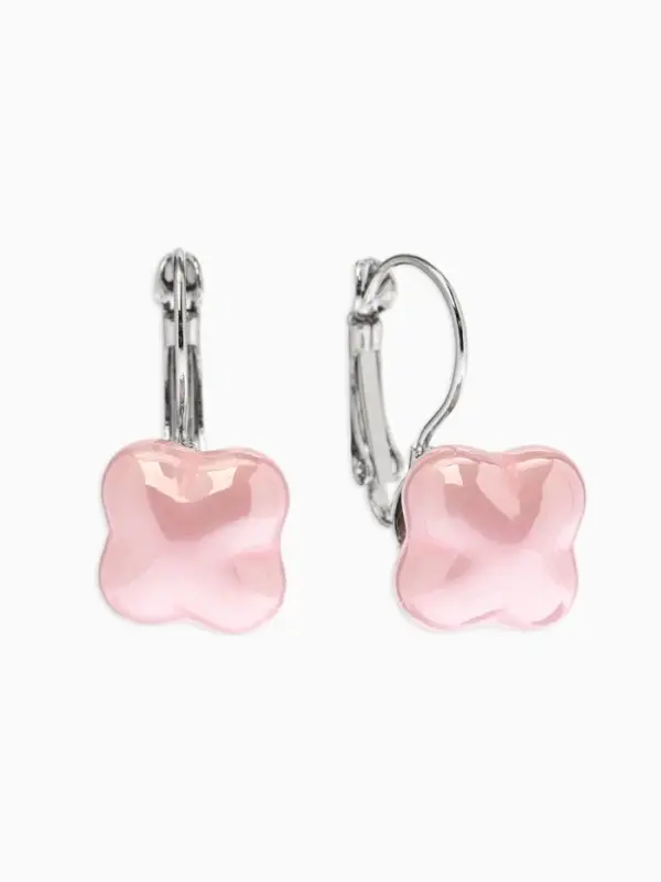 Серьги пластик &laquo;Цветок Майорика&raquo;, МИКС в серебре