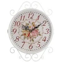Часы настенные двусторонние, на подвесе WELCOME, d=23 см, 47&times;31 см, 2хАА, белые