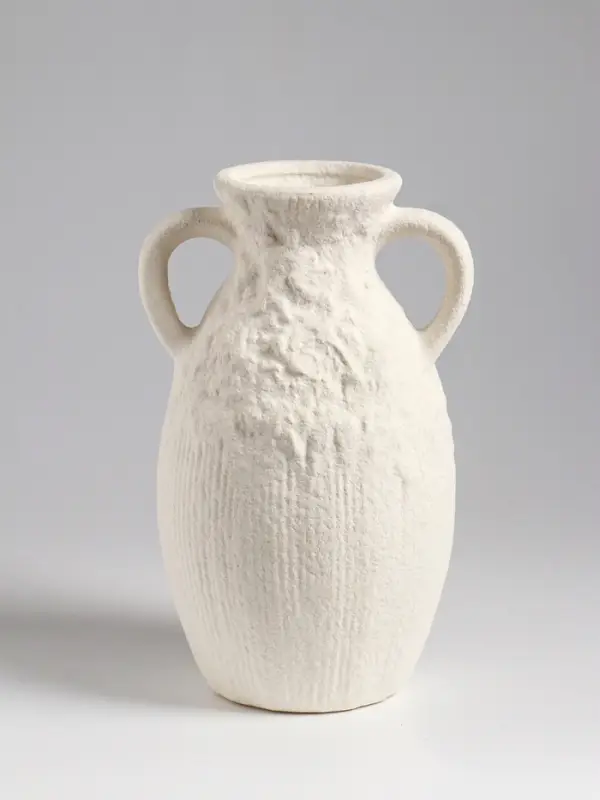 Ваза настольная керамика Ваза настольная керамика "Фонси" 20,5х10 см, белый