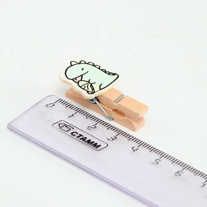 Прищепки декоративные с верёвкой для подвеса «Малыши дракончики» набор 10 шт. — 1,5 × 12 × 14 см