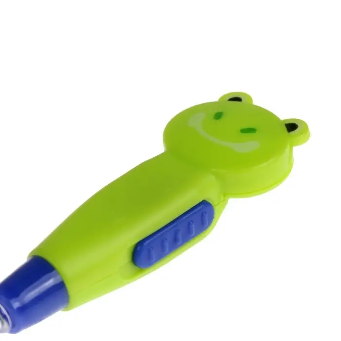 Палочка для чистки ушей LES-02, LED-подсветка, 3 насадки, от батареек, лягушка Палочка для чистки ушей LES-02, LED-подсветка, 3 насадки, от батареек, лягушка