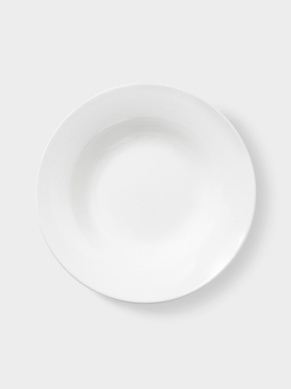 Тарелка глубокая Hanna Knövell, d=25.5 см, фарфор, белая