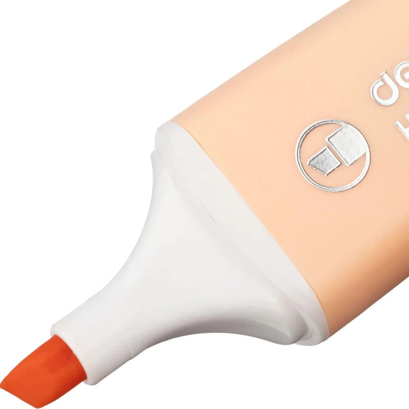 Набор текстовыделителей мини Deli 1-4 мм, скош.нак.,6цв, пастельн. EU377
