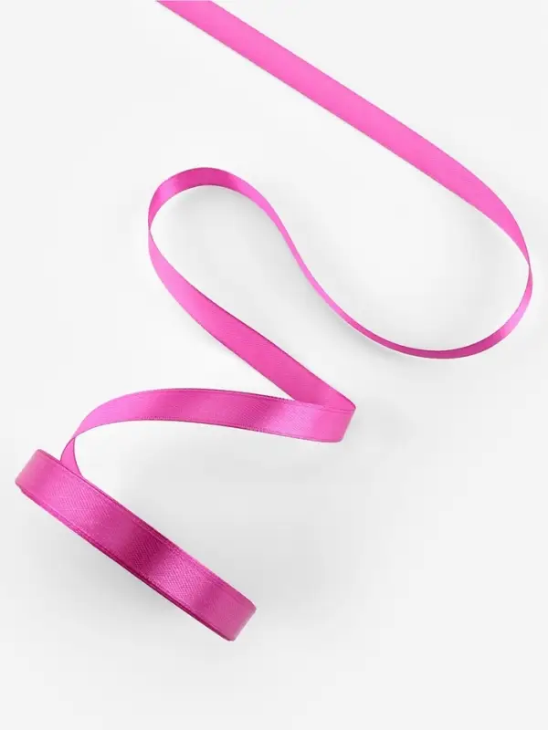 Лента атласная, 12 мм, 23±1 м, фиалковая