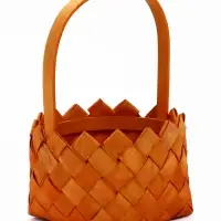 Набор корзин плетёных, 2 шт., 20&times;20&times;12 см, 16&times;16&times;10 см, ива, натуральный цвет