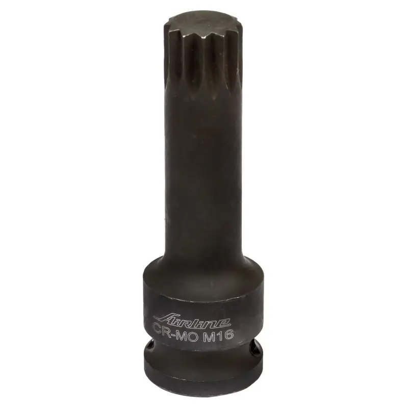 Головка ударная торцевая 1/2"DR внешний SPLINE M16, L=78мм