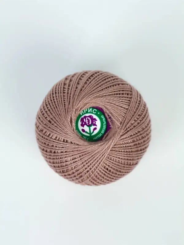 Нитки вязальные "Ирис" 150м/25г 100% мерсеризованный хлопок (6404)