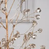 Фигура светодиодная &laquo;Застывшие кристаллы&raquo; 55&times;30&times;3 см, 20 LED, от батареек CR2032&times;2 (в комплекте), свечение тёплое белое