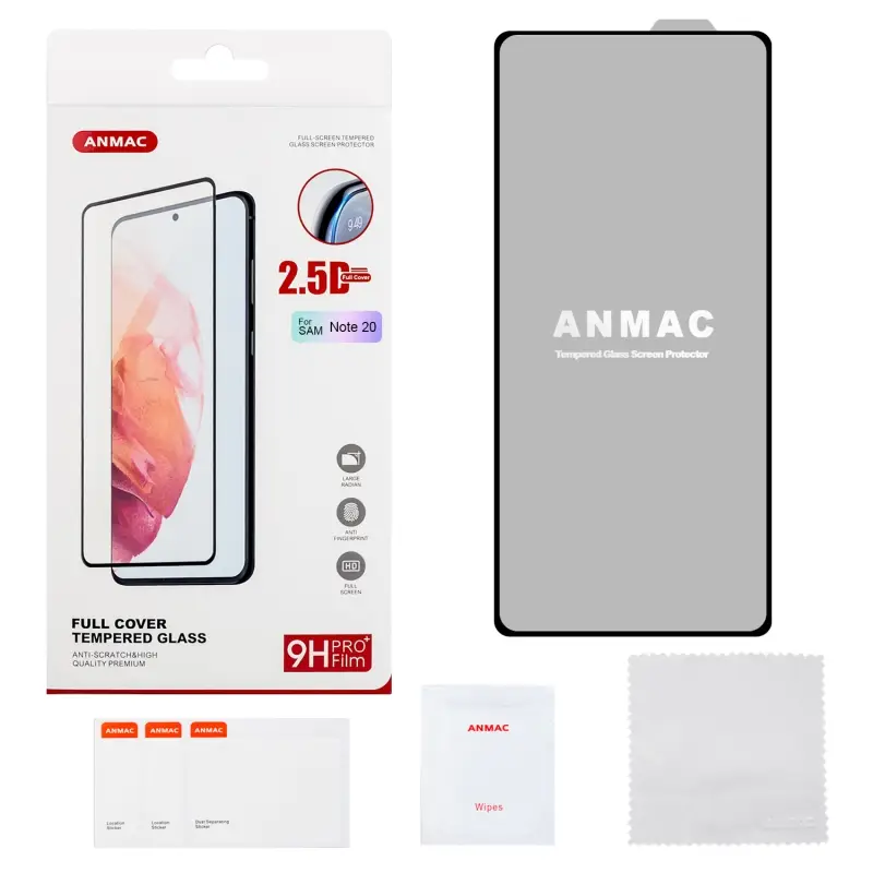 Защитное стекло Samsung Note 20 Full Cover ANMAC Арт.1137352 Защитное стекло Samsung Note 20 Full Cover ANMAC Арт.1137352
