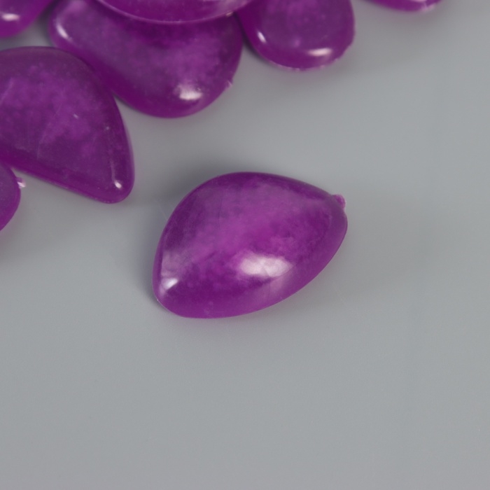 Декор для творчества пластик светится в темноте  Декор для творчества пластик светится в темноте "Фиолетовые камешки" набор 12 шт