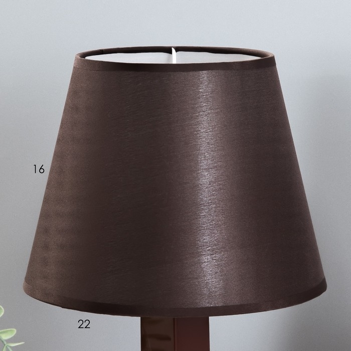 Лампа настольная 62104 1хЕ27 15Вт коричневый d=22 см, h=34,5 см RISALUX