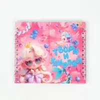 Двойной блокнот на гребне, мягкая обложка, размер 15х12см, 48 л "Твори"