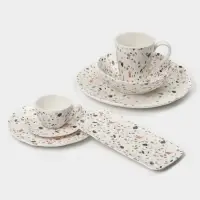 Салатники Magistro Terazzo, 1.4 л, 20&times;9 см, набор 2 шт., фарфор, белые