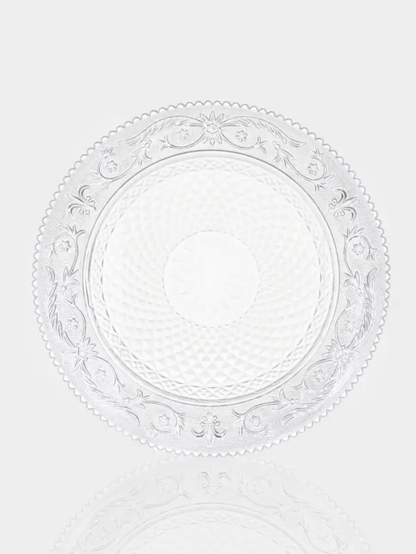 Блюдо Paşabah&ccedil;e Konya, d=35.4 см, стекло, прозрачное