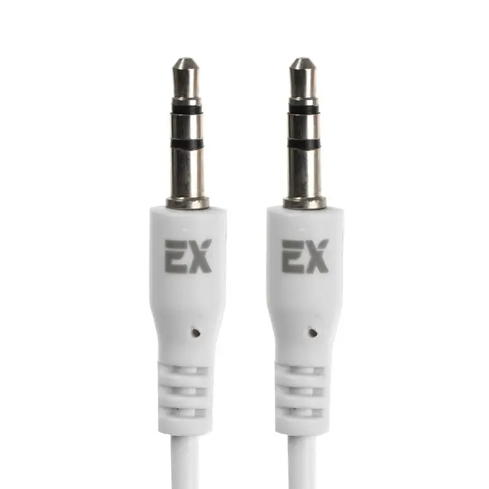 Кабель аудио AUX Exployd EX-K-473, Jack 3.5 мм(m)-Jack 3.5 мм(m), 1м, белый Кабель аудио AUX Exployd EX-K-473, Jack 3.5 мм(m)-Jack 3.5 мм(m), 1м, белый