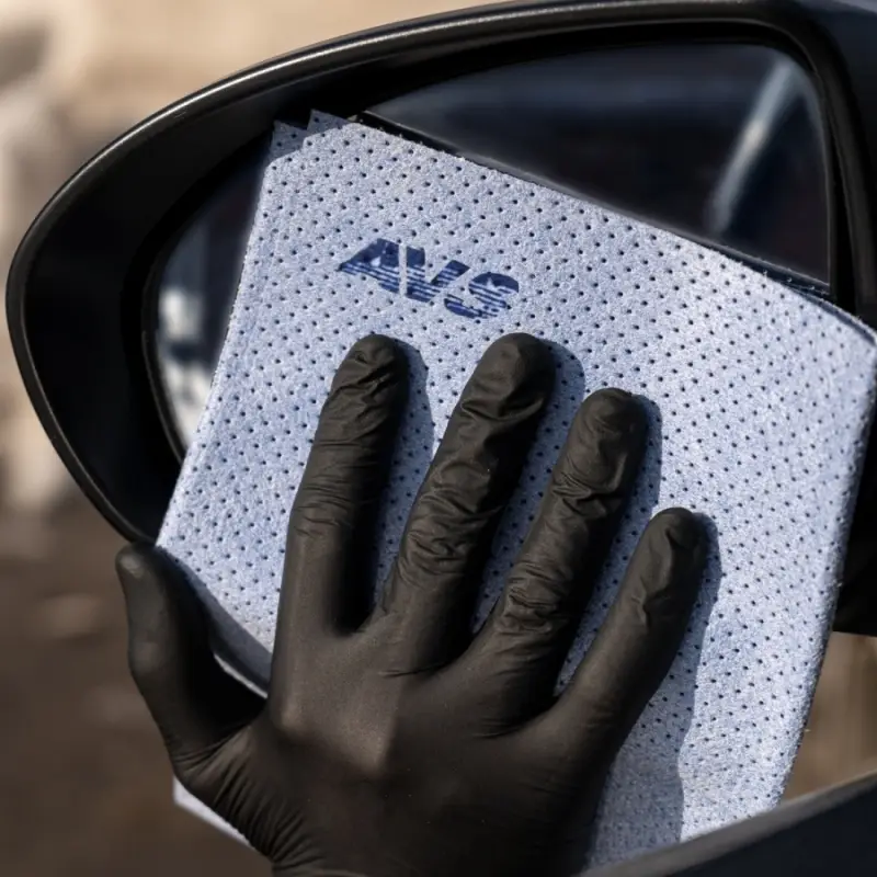 Искусственная замша с перфорацией AVS BCH-4055 (40*55 см) (голубая)