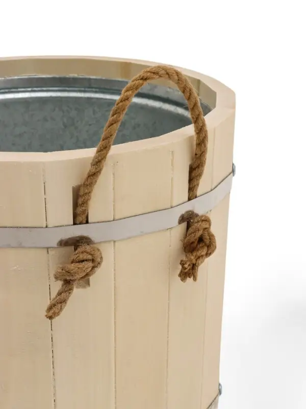 Запарник - ведро для бани и сауны, 12 л, липа, оцинкованная вставка, с крышкой, &laquo;Добропаровъ&raquo;