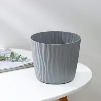 Кашпо для цветов со вставкой «Волна», 2 л, d=16 см, h=13,5 см, цвет серый Кашпо для цветов со вставкой «Волна», 2 л, d=16 см, h=13,5 см, цвет серый