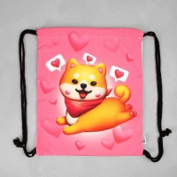 Мешок для обуви Cute siba текстиль, размер 41×34 см