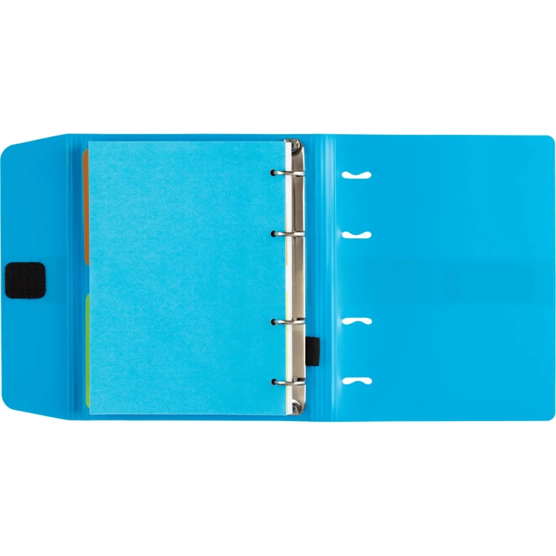 Бизнес-тетрадь со смен.блоком 120л,кл,А5, Голубой,пропилен. обл. налипучке