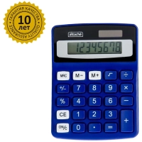 Калькулятор настольный КОМПАКТНЫЙ Attache ATC-555-8C 8-ми разрядныйсиний