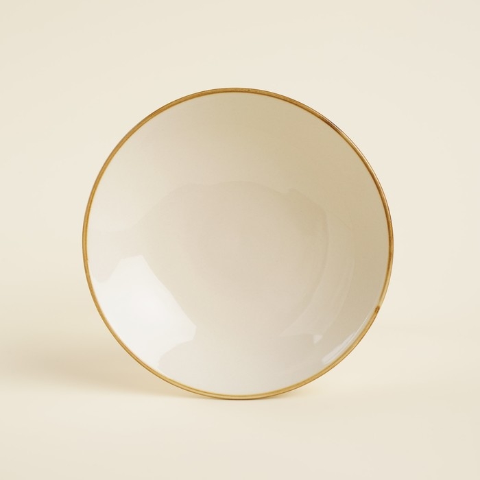 Набор тарелок глубоких фарфоровых SL Home «Леггеро», 18,5×5 см, цвет бежевый Набор тарелок глубоких фарфоровых SL Home «Леггеро», 18,5×5 см, цвет бежевый