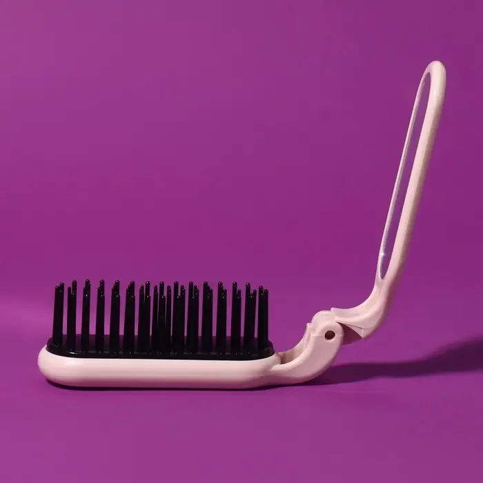 Расчёска массажная, складная, с зеркалом, 3 × 10 см, цвет МИКС Расчёска массажная, складная, с зеркалом, 3 × 10 см, цвет МИКС