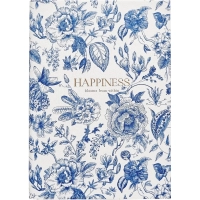 Ежедневник датированный 2026 IF 14х20см 176л, мягкий, Happiness I1732/blue