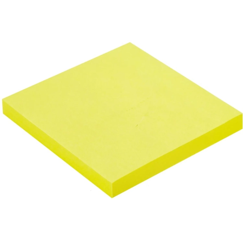 Стикеры Attache Selection с клеев. краем 76х76, неон, желтый 100л