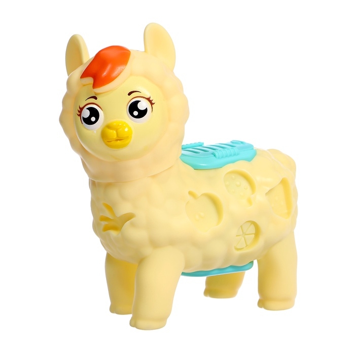 Набор для игры с мягким пластилином «Милая Лама», 6 баночек с массой для лепки, 2 формы Набор для игры с мягким пластилином «Милая Лама», 6 баночек с массой для лепки, 2 формы