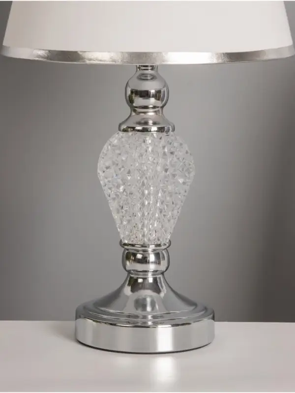 Настольная лампа &laquo;Инес&raquo; Е27 40 Вт хром 25&times;25&times;43 см RISALUX