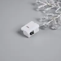 Подвеска световая &laquo;Снежинка&raquo;, 14&times;14&times;1 см, 10 LED, от батареек AG13&times;3, свечение белое