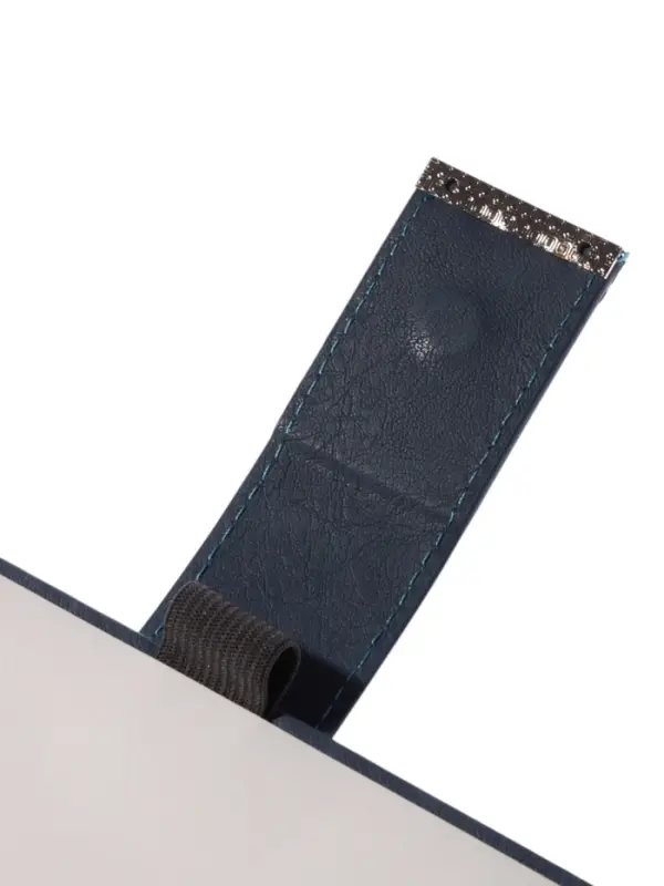 Ежедневник недатированный формат А5, с хлястиком, 112л, линия, пвх, Синий Ежедневник недатированный формат А5, с хлястиком, 112л, линия, пвх, Синий