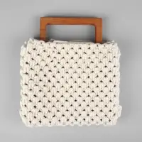 Ручки для сумки деревянные, 15&times;8 см, 2 шт., светло-коричневые