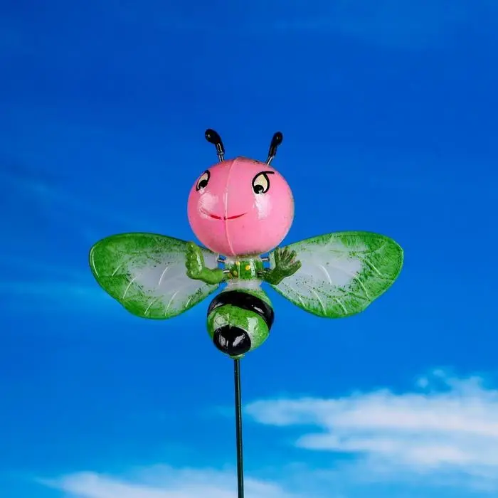 Штекер садовый &laquo;Пчёлка Жужа&raquo;, 14&times;10 см, h=40 см, МИКС, Greengo
