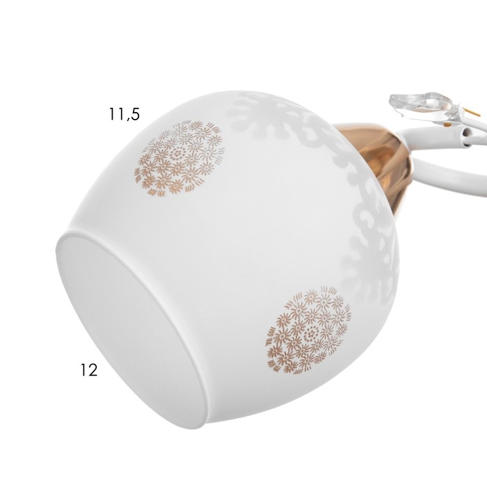 Люстра Люстра "Оливия" 2х60Вт Е27 Золото, белый 33х43х28см