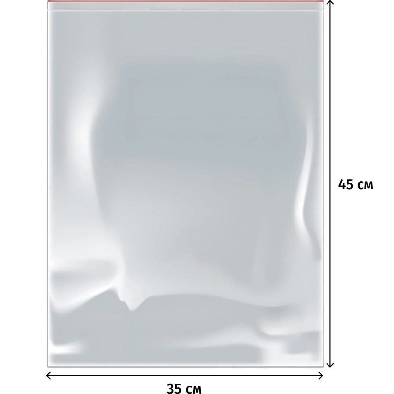 Пакет с замком (Zip Lock) 35 х 45 см, 35 мкм, 100шт/уп