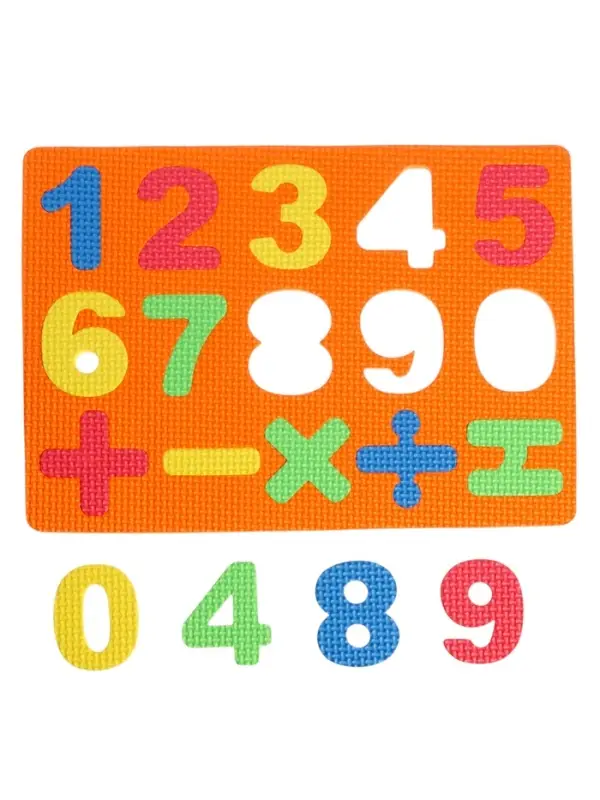 Коврик-пазл &laquo;Яркие цифры&raquo;, цвета МИКС