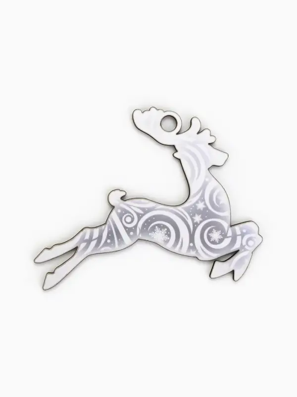 Ёлочная игрушка деревянная &laquo;Новый год: олень&raquo;, набор 10 шт.