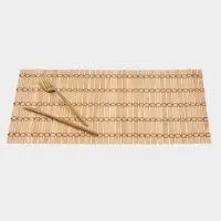 Салфетка сервировочная на стол &laquo;Свежая соломка&raquo;, 41.5&times;30 см, бежевая