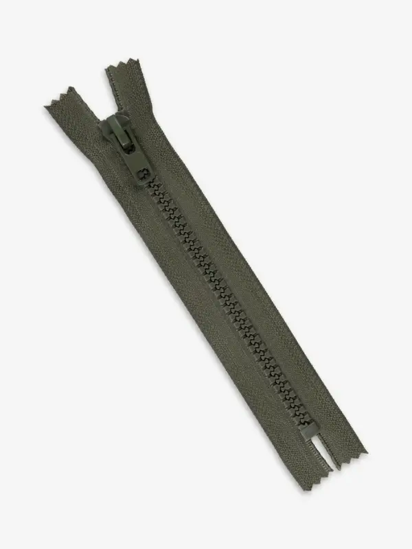 Молния &laquo;Трактор&raquo;, №8, неразъёмная, замок автомат, 18 см, хаки