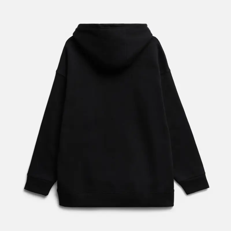 Худи оверсайз унисекс Snuggie, черное, размер XS/S