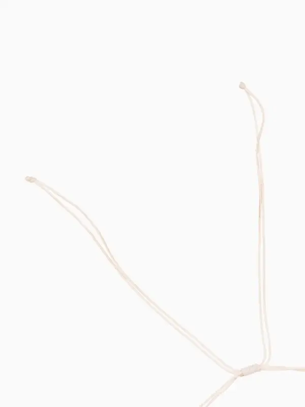 Браслет на ногу, анклет, длина 20 см, белый Браслет на ногу, анклет, длина 20 см, белый