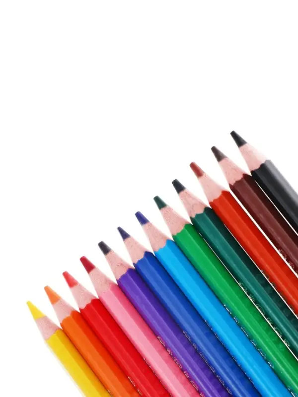 Карандаши цветные 12 цветов, детские, утолщённые, трёхгранные, BIC Kids Evolution Triangle, пластиковые, премиум, картонная упаковка