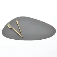 Салфетки сервировочные на стол Доляна &laquo;Тэм&raquo;, 44&times;35 см, 2 шт., графит