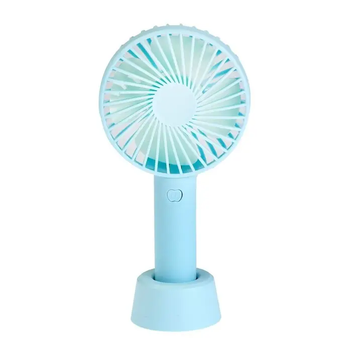 Вентилятор ручной Luazon LOF-02, портативный, 3 скорости, на аккумуляторе, 800 мАч, бирюзовый
